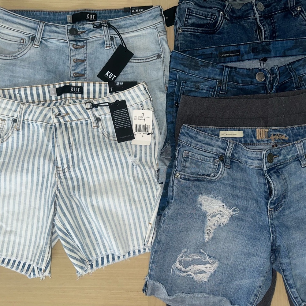 KUT from the Kloth Denim Shorts Collection (Lot 6 pairs size 6)